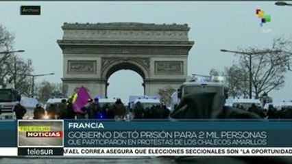 Francia: Gobierno dicta prisión para 2 mil chalecos amarillos