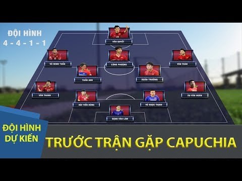 ĐỘI TUYỂN VIỆT NAM SẼ ĐÁ VỚI ĐỘI HÌNH NÀO TRƯỚC ĐỘI TUYỂN CAMPUCHIA