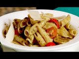Watch recipe: Penne Pesto Pasta