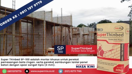 PROMO DISKON!! Harga Semen Mortar Instan SuperMix Lem Keramik Dinding Tembok 40kg SuperAdhesive SP-400,