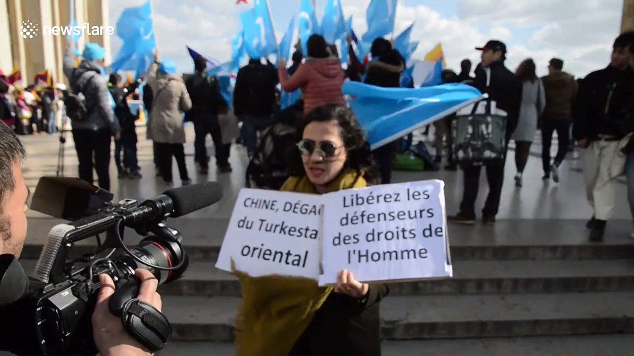 Human rights protests held as President Xi Jinping visits Paris