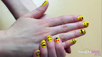 Emoji Nail Art | Ongles smileys | Cute Nail Art By HooplaKidz Français