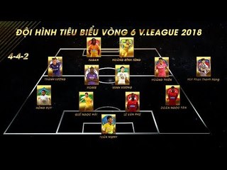 ĐHTB vòng 6 V.league 2018 | Hải Phòng góp mặt 3 cái tên, Minh Vương lần đầu lọt top | VPF Media