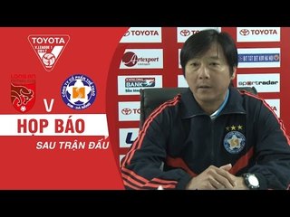 HỌP BÁO SAU TRẬN LONG AN vs SHB ĐÀ NẴNG