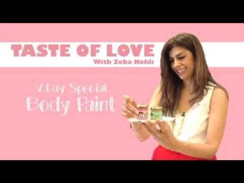 Edible Flavoured Body Paint: Valentine's Day Special