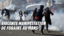 Manifestation de forains au Mans : affrontements avec les forces de l'ordre en centre-ville