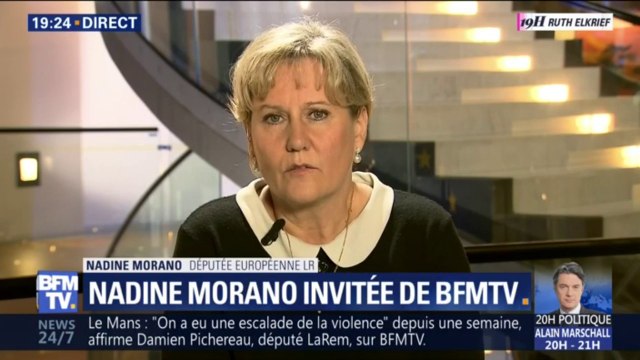 Ce ne sont pas des propos très décents. Nadine Morano condamne le sermon d'Emmanuel Macron à le septuagénaire blessée à Nice