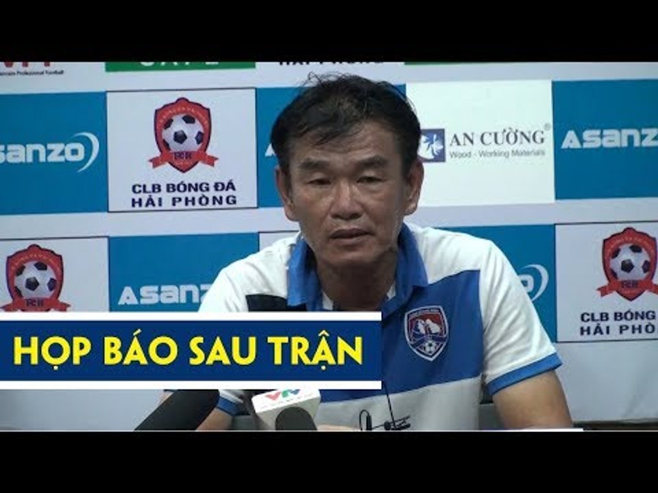 HỌP BÁO SAU TRẬN | HLV Phan Thanh Hùng hài lòng với 3 điểm có được trước Hải Phòng
