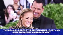 The Obamas Congratulate Jennifer Lopez and Alex Rodriguez on Engagement