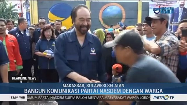 Surya Paloh Sapa Warga di Lorong NasDem Pantai Anging Mammiri