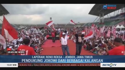 Puluhan Ribu Pendukung Jokowi Padati Lapangan JSG