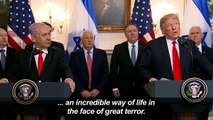 Trump, Netanyahu on Israeli sovereignty of Golan Heights
