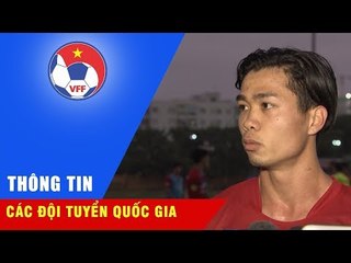 Công Phượng tỏ rõ quyết tâm trong buổi tập đầu tiên cùng các "đàn em"