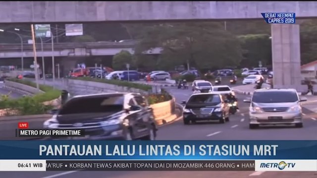 Pantauan Arus Lalu Lintas di Kawasan Stasiun MRT Lebak Bulus