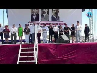 López Obrador en mitin de agradecimiento en Guaymas