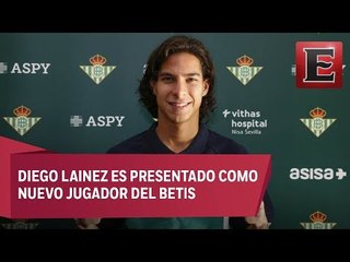 Diego Lainez es presentado con el Real Betis