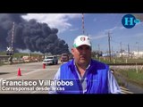 Sigue incendio en planta química de Texas