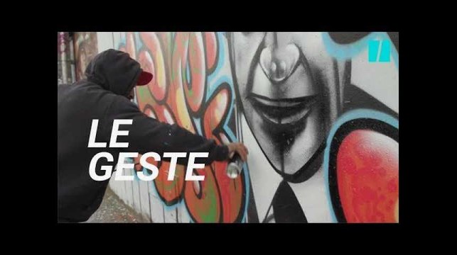 Pour graffer comme un pro sur les murs, il faut d'abord maîtriser ce geste à la perfection