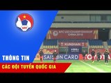 Buổi tập đầu tiên của U23 Việt Nam trên mặt sân thi đấu chính thức Kunshan Sport Center (TQ)