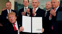 Golan: Trump erkennt Israels Souveränität an