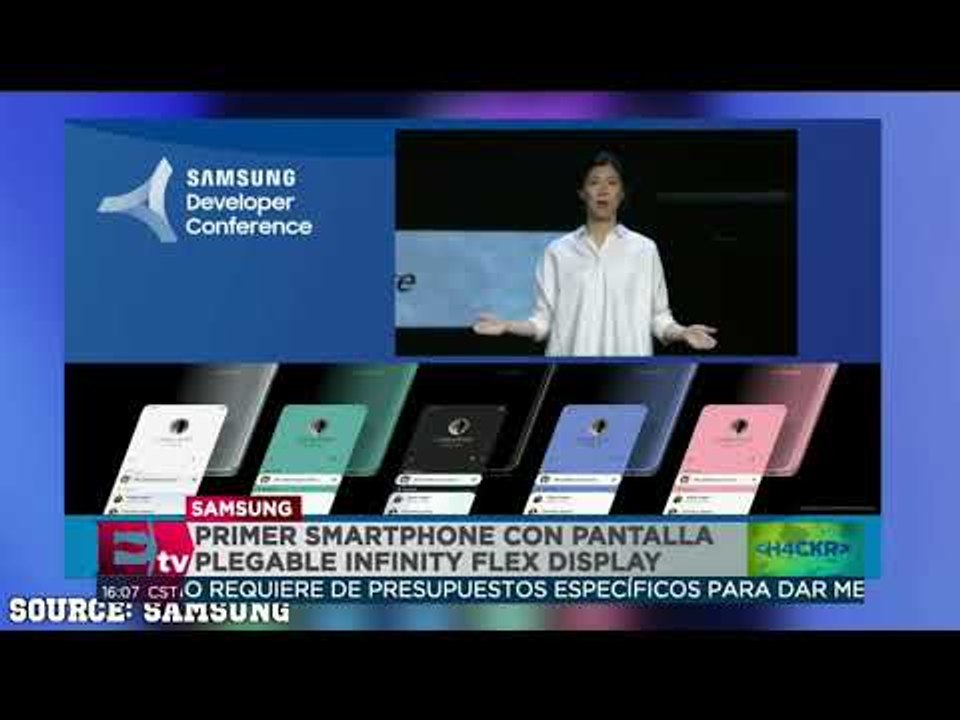 Samsung presenta primer smartphone con pantalla plegable flex display