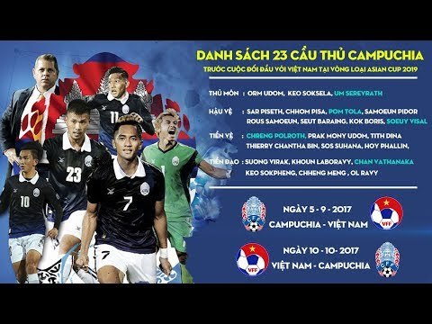 ĐỘI TUYỂN CAMPUCHIA CHỐT DANH SÁCH TRƯỚC TRẬN ĐỐI ĐẦU VỚI VIỆT NAM