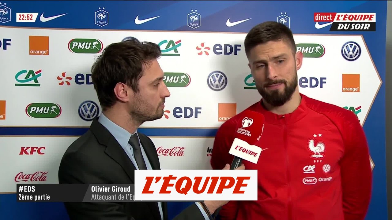 Giroud «Battre Platini, c'est mon objectif» - Foot - Bleus