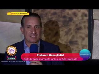 ¡Plutarco Haza feliz de ser papá nuevamente! | Sale el Sol