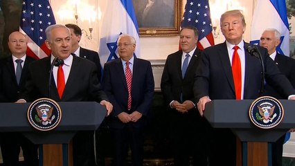 إسرائيل تقصف غزة وترامب يهديها الجولان