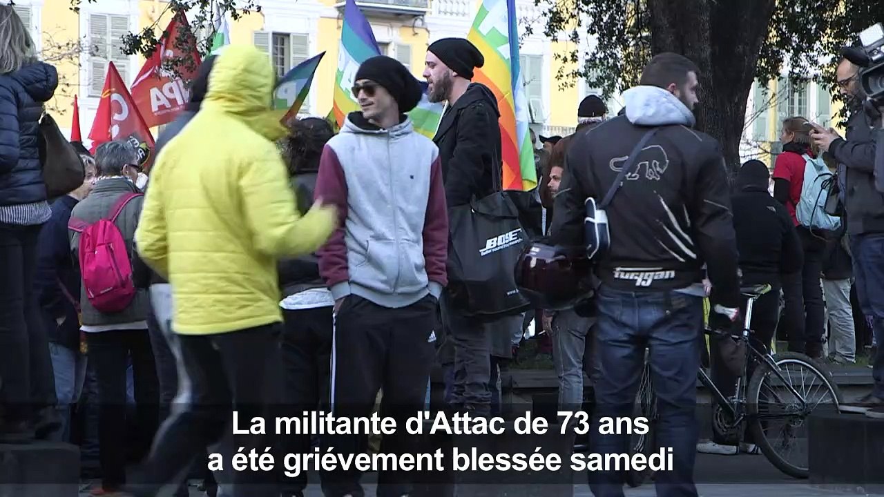 Manifestation en soutien à Geneviève Legay à Nice