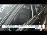 Ladrones aprovechan el tráfico para asaltar a 5 vehículos en Tacubaya | Noticias con Francisco Zea