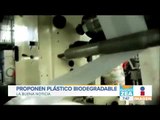 Quieren crear plástico 100% biodegradable en México | Noticias con Zea