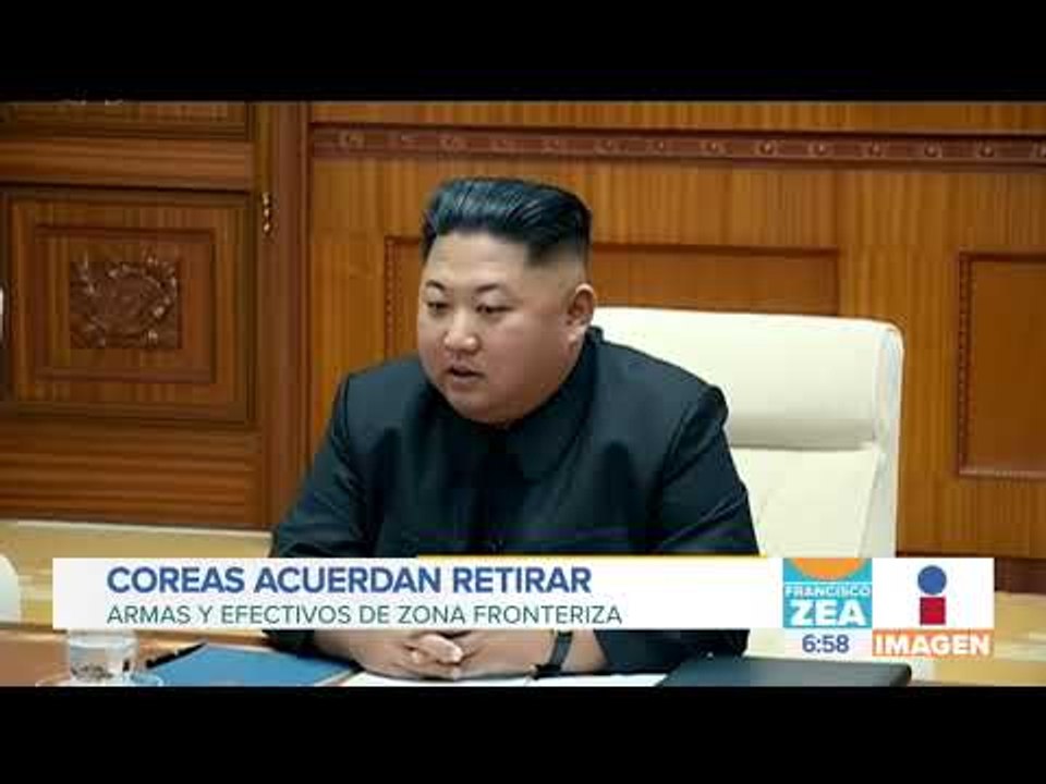 Corea del Sur y Corea del Norte acordaron retirar armas en zona fronteriza | Noticias con Zea