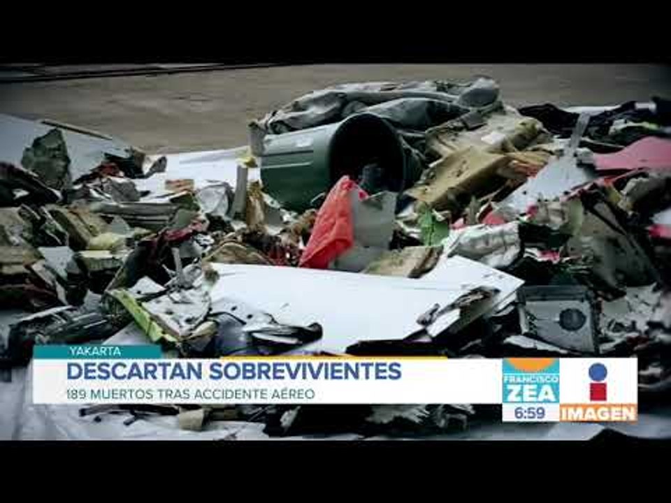 Descartan sobrevivientes: 189 muertos tras avión estrellado en mar | Noticias con Zea