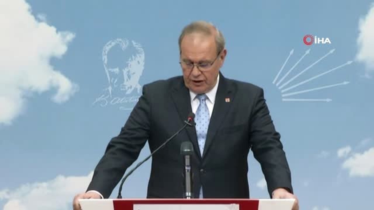 CHP Sözcüsü Faik Öztrak Basın Açıklaması Düzenledi