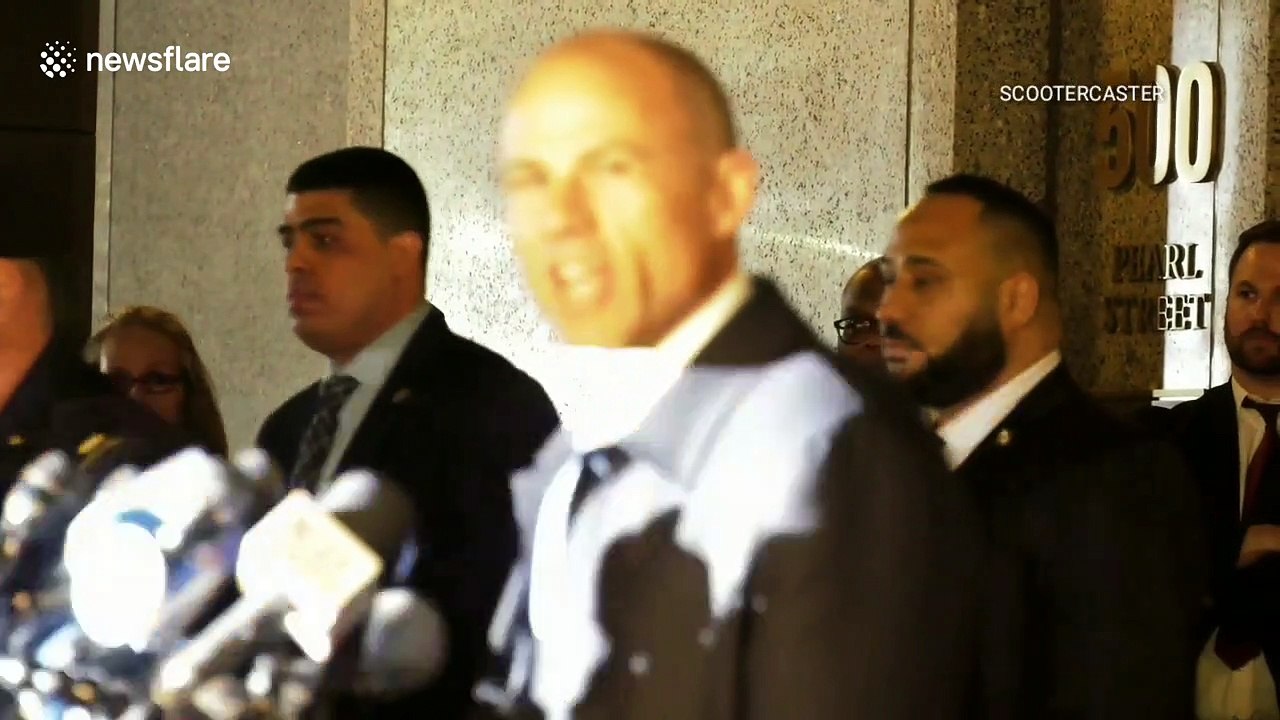 Attorney Michael Avenatti gives statement after being charged with trying to extort $20 mln from Nike