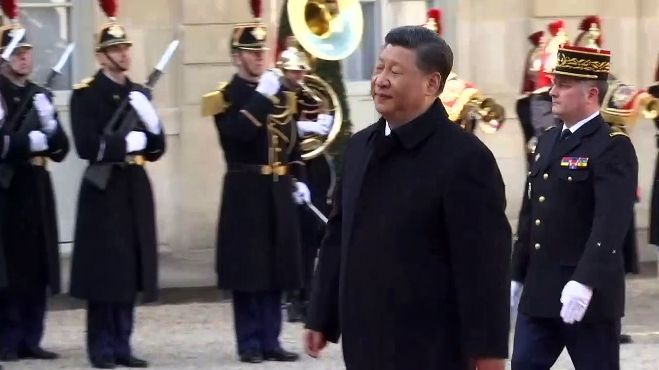 Macron recebe Xi Jinping
