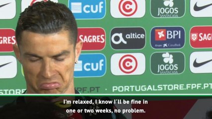 Ronaldo expects to return in 'one or two weeks'
