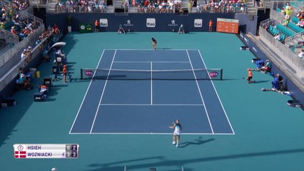 Miami - Après Osaka, Hsieh bat Wozniacki (6-3 ; 6-7 ; 6-2)