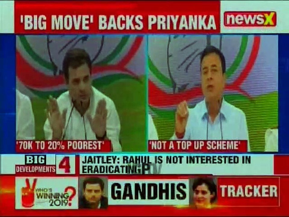 Congress Spokesperson Randeep Surjewala Briefs Media on Rahul Gandhi's Basic Minimum Income Scheme