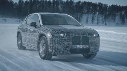 The BMW iNext undergoes winter trial tests