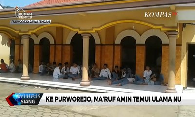 Ke Purworejo, Ma'ruf Amin Temui Ulama NU