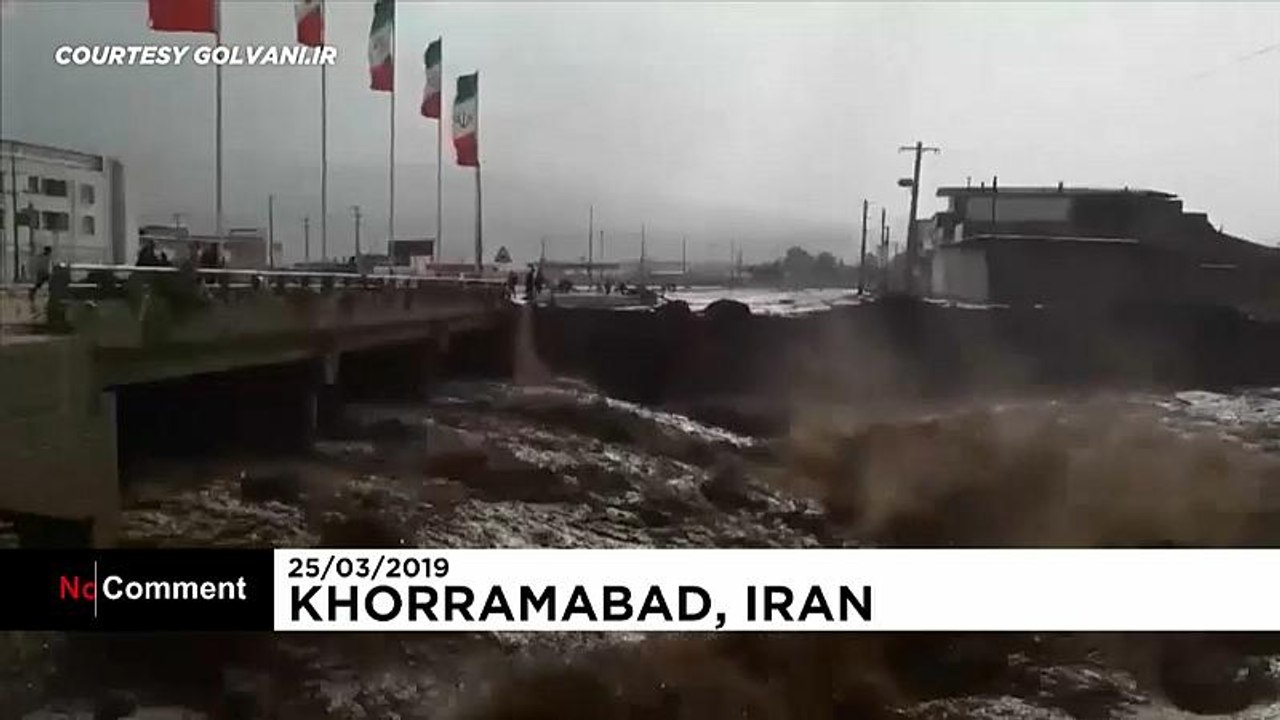 شاهد: أمطار إيران الغزيرة تودي بحياة 18 شخصا وت...