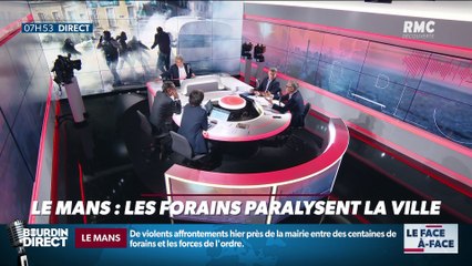 Brunet & Neumann : Le Mans, les forains paralysent la ville - 26/03