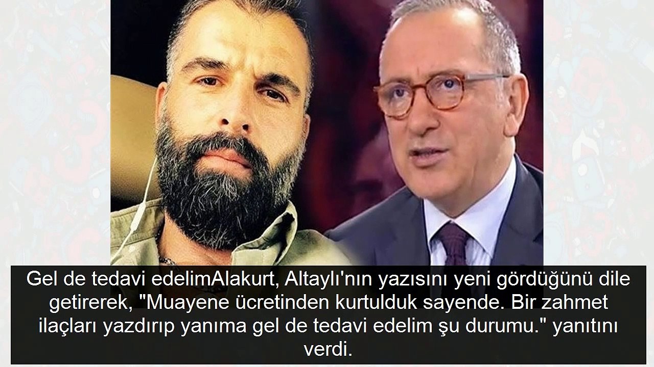 Mehmet Akif Alakurt'tan Fatih Altaylı'ya olay yanıt "erkeklik sorunu var" demişti