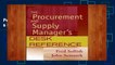Popular The Procurement and Supply Manager s Desk Reference - Fred Sollish
