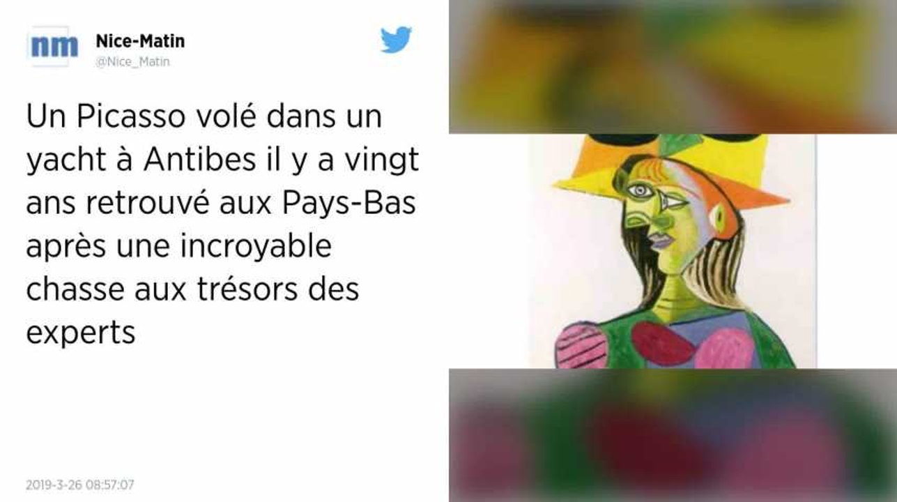 Un Picasso volé en France voici 20 ans retrouvé...