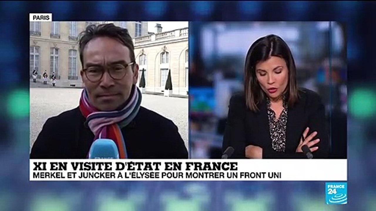 Face à Xi Jinping, Macron, Merkel et Juncker cherchent une unité européenne