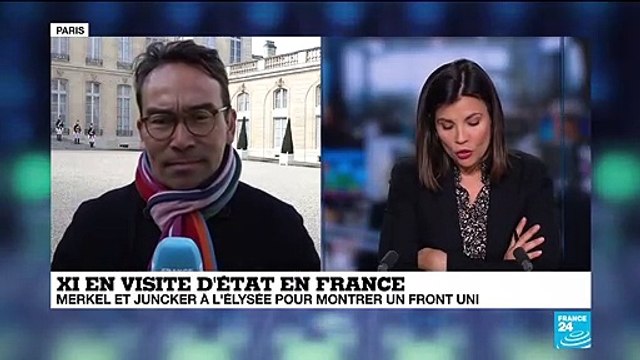 Face à Xi Jinping, Macron, Merkel et Juncker cherchent une unité européenne