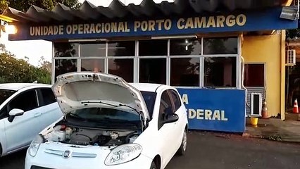 PRF de Porto Camargo detém dois e recupera carros